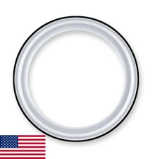 2" PTFE/FKM ENVELOPE Tri Clamp Gasket Made in the USA by RubberFab FREE SHIP!!