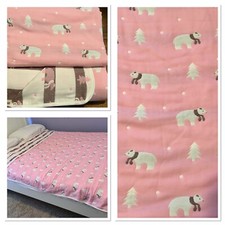 Cotton Muslin Salou Baby Toddler Super Soft Swaddle Blanket Throw Polar Bear