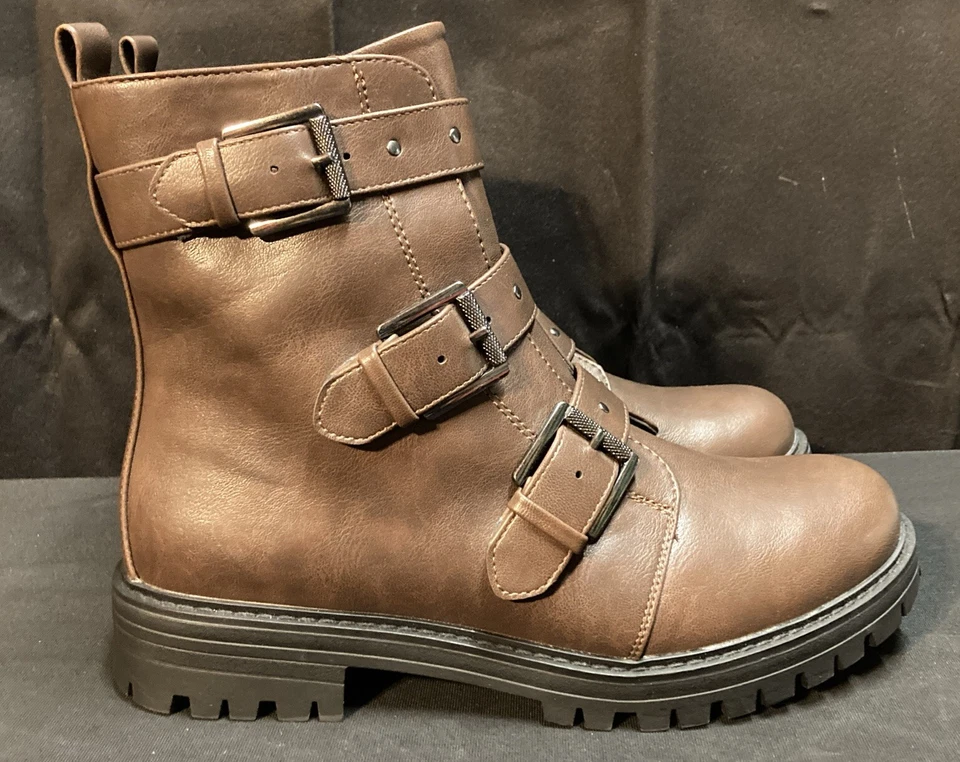 Botas de combate SO Dezirae para mujer talla 10 Foto 2 de 4