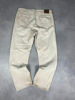 Wrangler Jeans Rugged Wear Beige Vintage 100% Baumwolle W36 FR46 L32