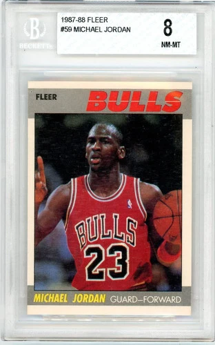 1987 Fleer Michael Jordan #59 BGS 8