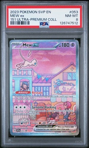2023 POKEMON SVP EN-SV BLACK STAR PROMO 151 ULTRA-PREM COLL #053 MEW EX PSA 8