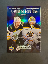 2025-26 Upper Deck MVP Coming to Your Rink #CR-2 David Pastrnak Jeremy Swayman