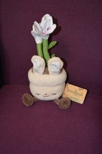 EASTER Greenhouse Russ 12 inch Plush Lily Potted Plant  Luca  Bunny Ears NWT I2