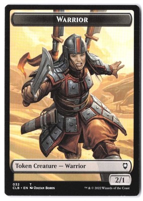 Warrior // Inkling Double-Sided Token 32 // 45 CLB MTG NM