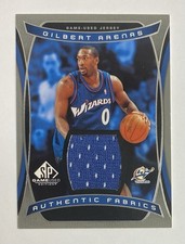 2004-05 SP Game Used Jersey Patch Authentic Fabrics Gilbert Arenas HOF Wizards