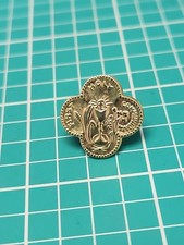 Vtg First Holy Communion Gold Tone Lapel Pin