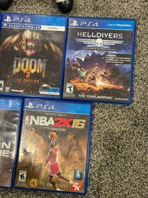 Sony PlayStation 4 500GB Console Bundle With CIB PS4 Games + Controller! 