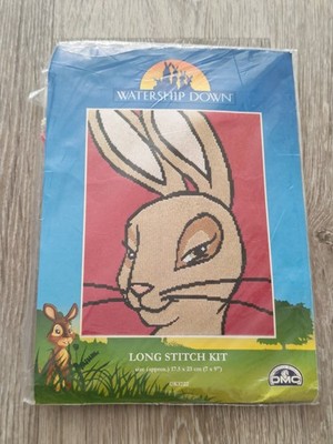 Watership Daunen ''Pusteblume'' (Hase) Wandteppich-Set - DMC - 9 x 7'' Kissen vorne