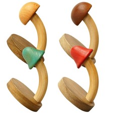 4 Pcs Coat Hook Mushroom Shower Curtainhooks Decorative Hanging Wall Hnager