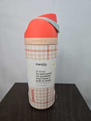 Owala Freesip Stainless Steel Water Bottle / 16oz / Color: Gingham