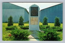 Atchison KS-Kansas Amelia Earhart Memorial Marker Vintage Postcard