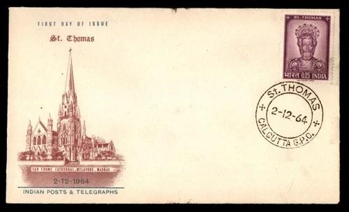 Mayfairstamps India FDC 1964 St Thomas and St Thomas Cathedral First Day Cover a