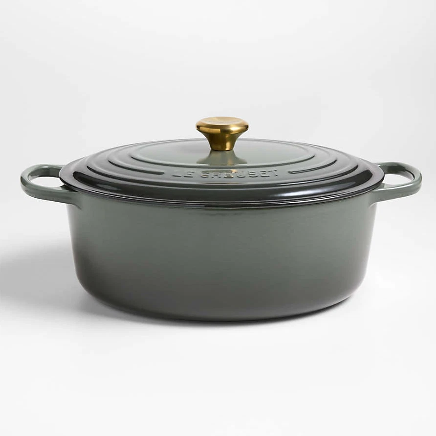 Le Creuset Signature ® 8-Qt. Enameled Cast Iron Oval Dutch Oven - FULL COLOR - Image 3 of 4