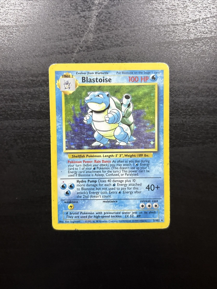 Blastoise Pokémon TCG Holo Rare Base Set Individual Collectible Card Game  Cards for sale