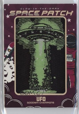 2023 Upper Deck Goodwin Champions Glow in the Dark Space UFO #GSP-100 Patch 8k7