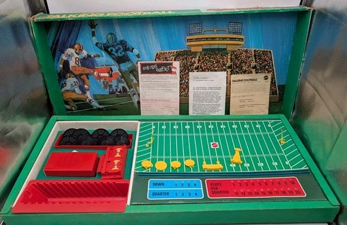 Vintage Mattel Talking Football Game -  1971  - Hear It Happen - Complete - PART