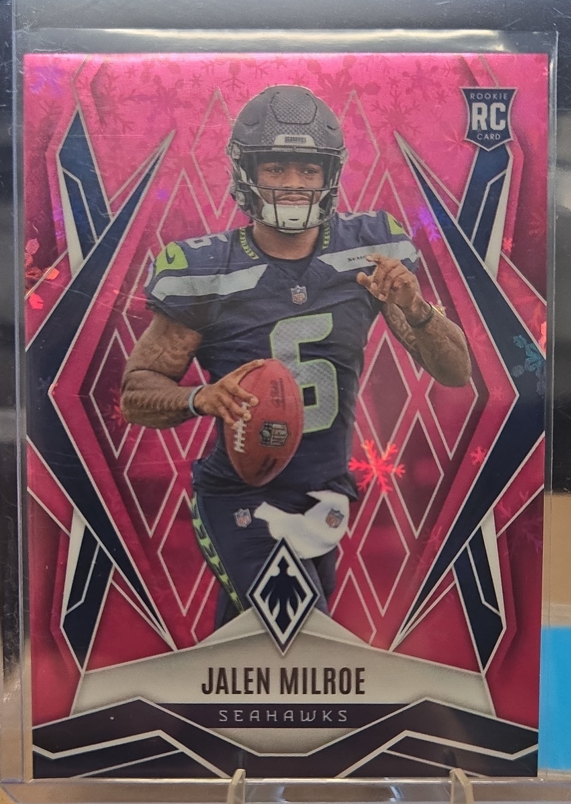 2025 Panini Phoenix - Rookies Jalen Milroe #151 Pink Winter /299 (RC)