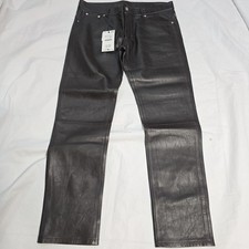 NUOVI PANTALONI ZARA X LUDOVIC DE SAINT SERNIN 100% PELLE MARRONE 34 US