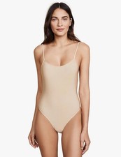 NWT Only Hearts Women's Second Skins Low Back Thong Bodysuit Nude 69