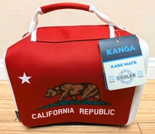 Kanga Coolers Kase Mate- California Republic- 12 Pack No Ice Needed Soft Cooler