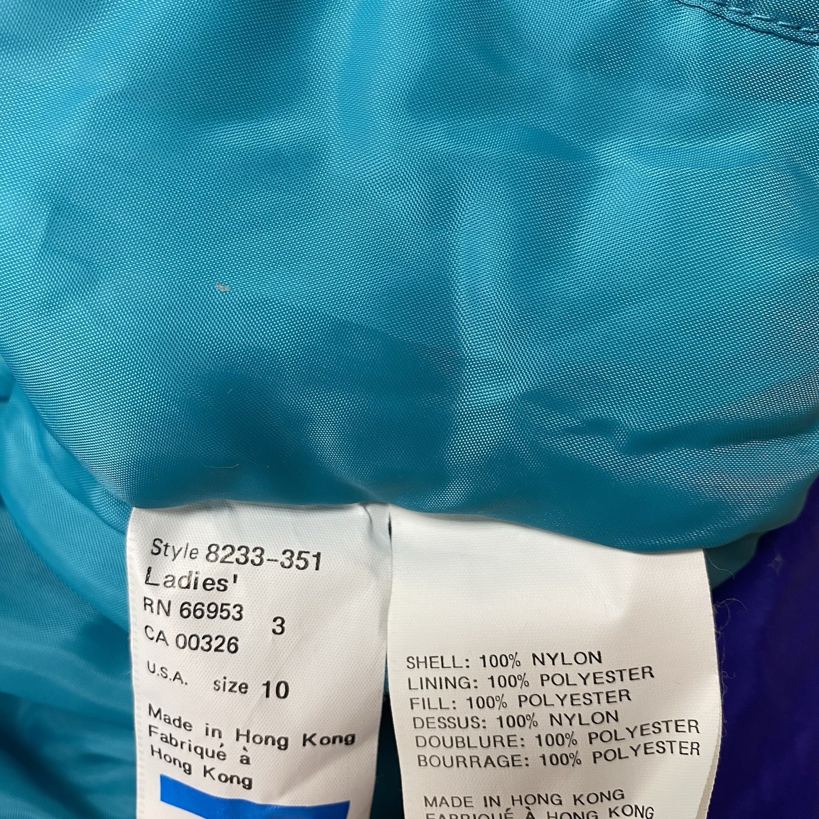 Tyrolia Ski Jacket Women 10 Snow Skiwear Purple with Back Design