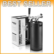 Portable Home Dispenser System for Draft Beer - Matte Black