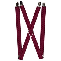 `Suspenders - 1.0`` - Dots Solid/Outline Maroon` (Us Import) Acc Neu