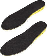 Height Increase Insole - Elevator Shoe Conversion - 1 Inch Taller Black Invis...