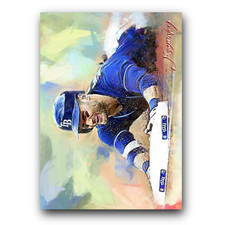 Kevin Kiermaier #2 Art Card Limited 3/50 Edward Vela Signed (Tampa Bay Rays)