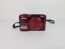 Nikon Coolpix L28 Red 20MP Digital Camera AS-IS PARTS REPAIR ONLY