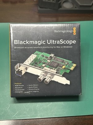 Blackmagic Design Ultrascope PCIe Card - FACTORY SEALED IN BOX