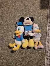 Lot Of 3 Disney Plush Toys Mickey Donald Daisy Duck