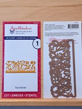 106 Spellbinders Shapeabilities Floral Border Die Cut Emboss Stencil