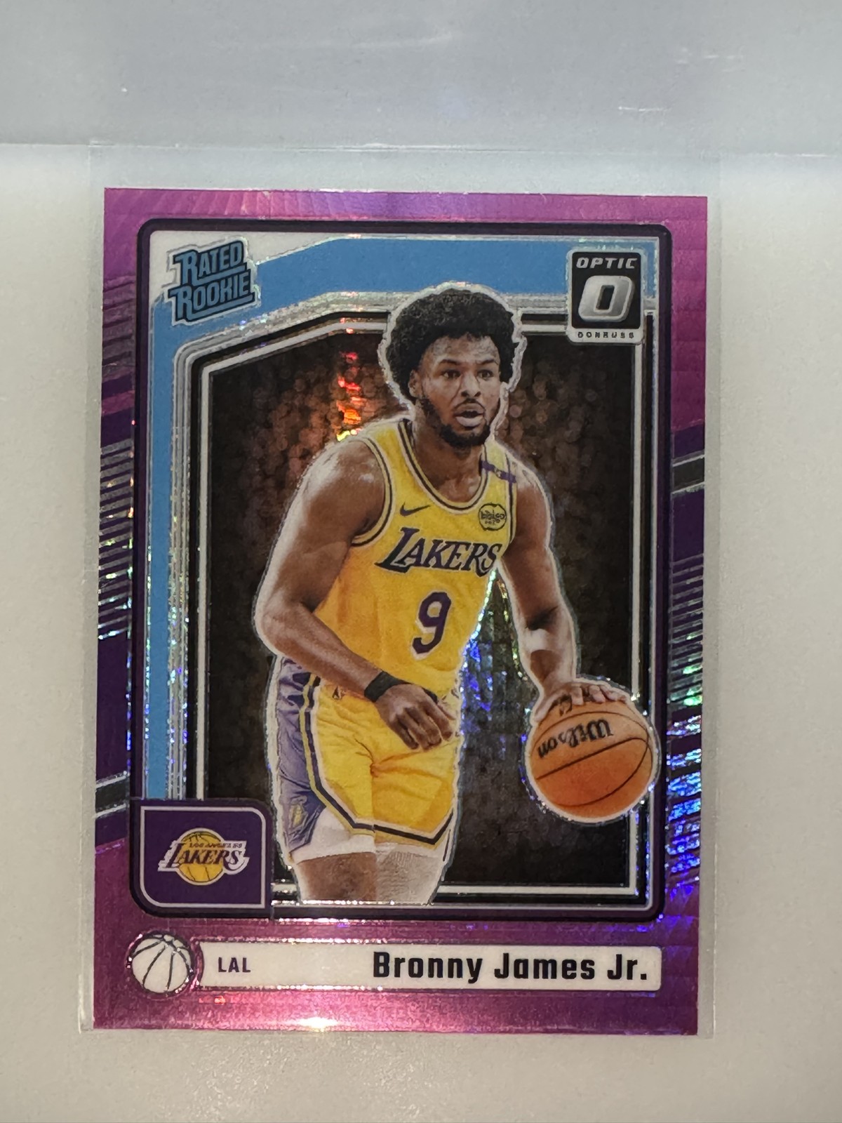 2024-25 Panini Donruss Optic - Rated Rookie Bronny James #282 Pink Hyper Prizm 