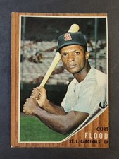 1962 Topps - Curt Flood #590 Cardinals EX+ Sharp