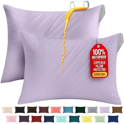 Utopia Bedding Premium 100% Waterproof Pillow Protectors with Zipper Queen...