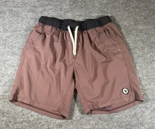 Vuori Men’s Kore 7” Shorts Lined Large Saltwater Red Everyday Active Gym #V302