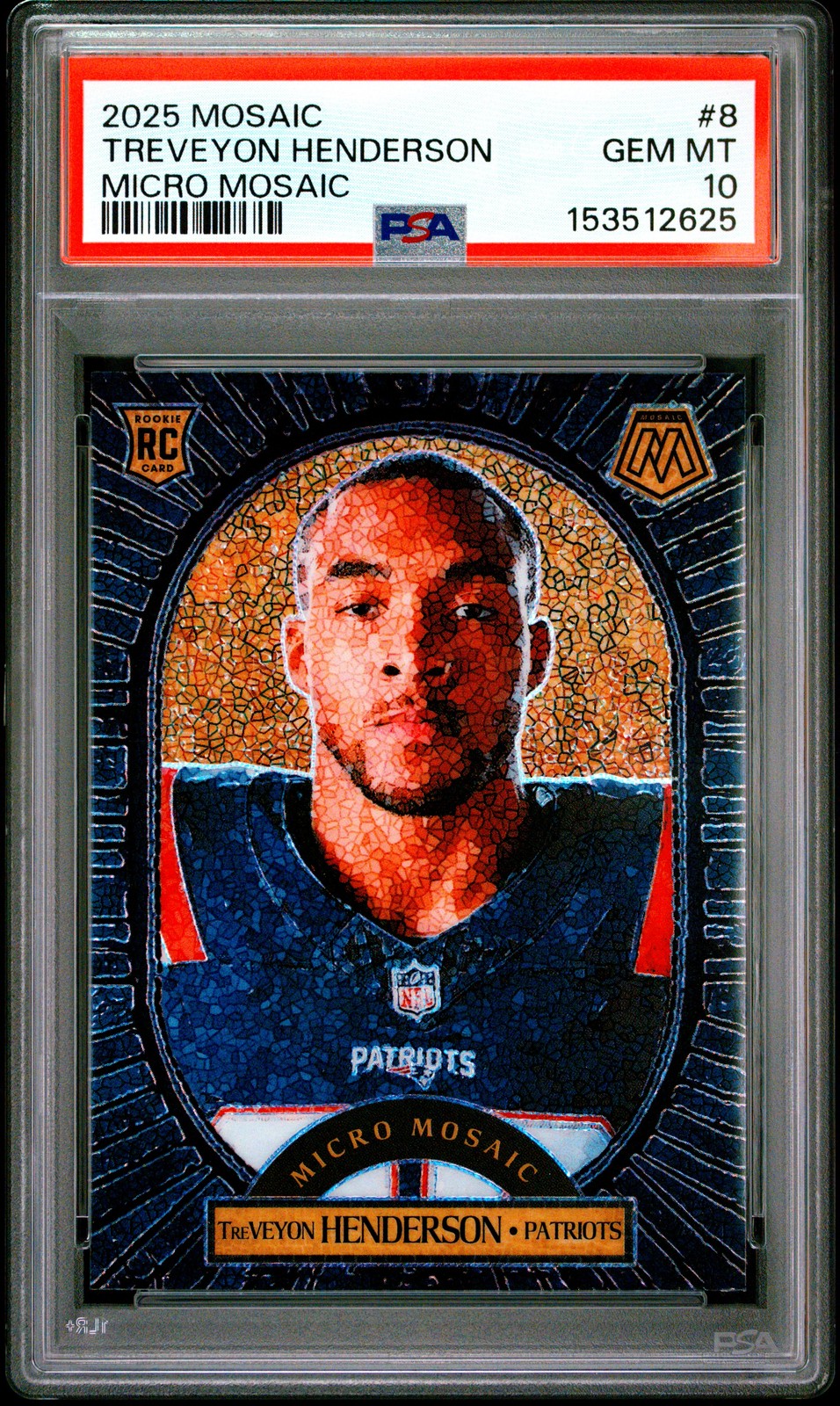 TreVeyon Henderson Panini Mosaic Micro Mosaic #8 Base