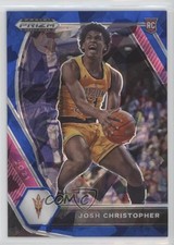 2021-22 Panini Prizm Draft Picks Blue Ice Prizm 7/99 Josh Christopher #22 0c2