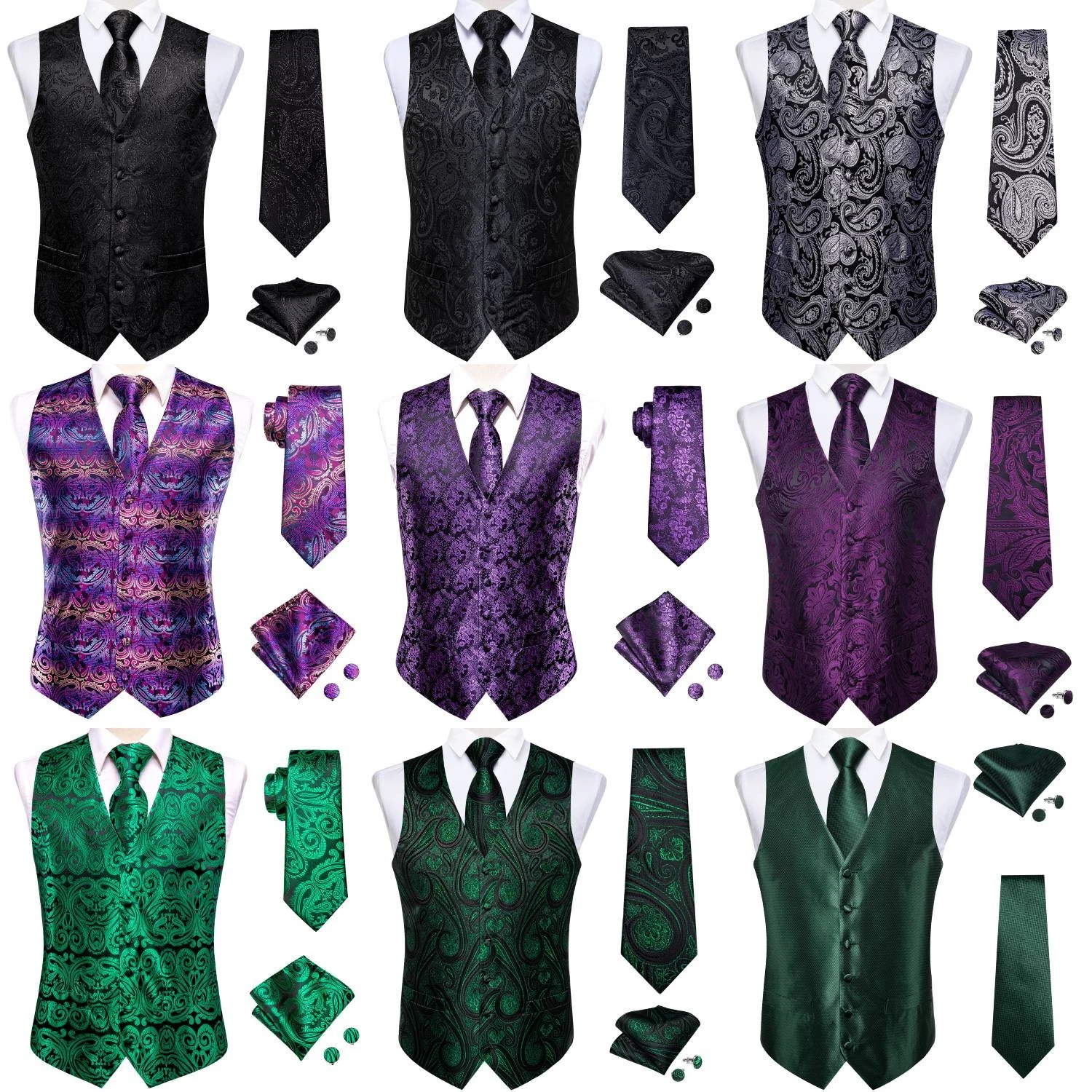 Fashion Mens Vest Red Green Blue Waistcoat Wedding Formal Casual Gilet
Opens in a new window or tab