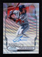 2019 Bowman Sterling Prospect Wave Refractor 50/125 Carter Kieboom Auto 2l4