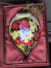 Ne' Qwa Art Christmas Ornament: Poinsettia Topiary, Hand Painted Inside Glass — photo 2