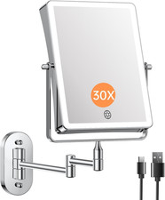 Famihomii Wiederaufladbar Kosmetikspiegel Mit LED Beleuchtetung, 4500Mah Schmink