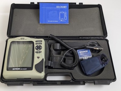 Si-Tex EZ-Chart GPS Chartplotter   Powers On   w/ Case, Manual & Accessories