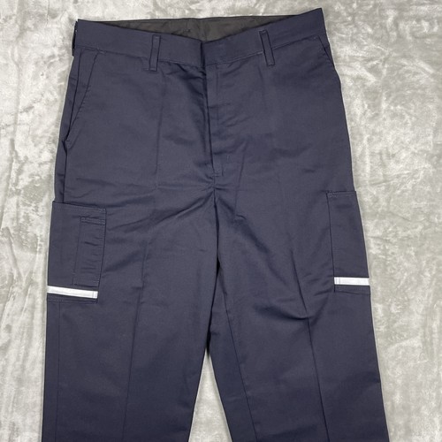 NEW FedEx Men’s Pants 38R 36 Navy Blue Work Cargo Reflective Stripe 38/36 38R/36