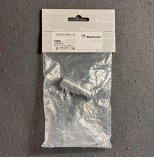 Manfrotto 186 Silver Adapter 3/8" Female to 5/8" Male, Made in Italy