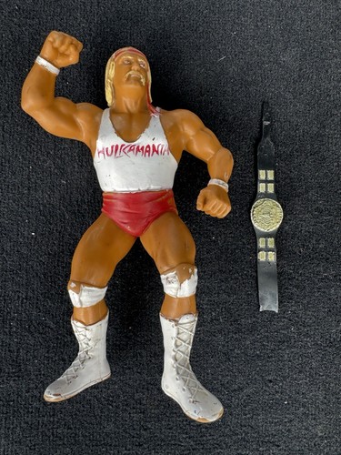 Hulk Hogan white shirt w/ BELT 1988 WWF LJN Titan ...