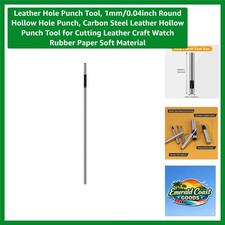 Precision Leather Hole Punch Tool - 1mm Carbon Steel, Lightweight Durable