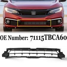 Front Bumper Lower Grille Black Mesh Grill Fits 2019 2020 2021 Honda Civic Sedan